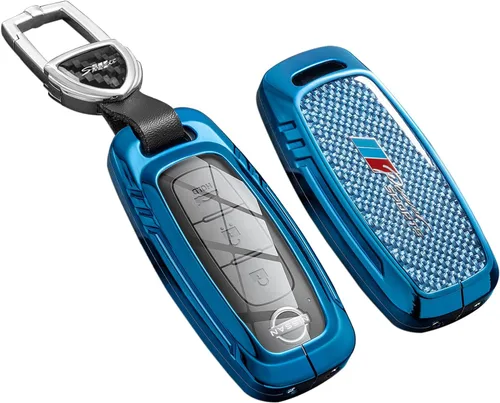 Miniatura 9 de Funda para llavero Honda con llavero, protección de aleación de zinc de fibra de carbono real compatible con 2022 2023 Accord Civic HR-V CR-V Pilot