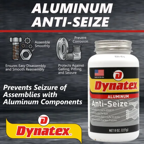 Miniatura 3 de Dynatex Lata de aluminio antiagarrotamiento de 8 onzas, uso general, evita la corrosión por agallas, resistente al calor y a la presión, aluminio