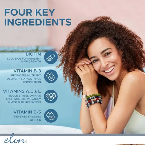 Miniatura 5 de Elon Matrix 5000 Completo Multivitamínico (suministro para 60 días) Suero concentrado para el cabello