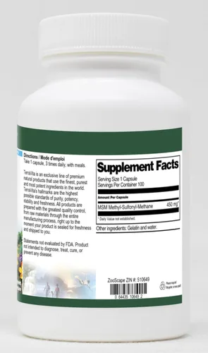 Miniatura 2 de MSM - 450 mg (100 Cápsulas, ZIN: 510649)