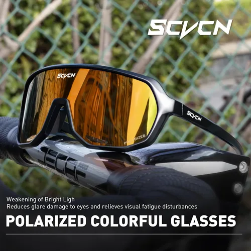 Miniatura 3 de SCVCN Photochromic Cycling Glasses Men Women Clear Sports Sunglasses UV400 Protection for Cycling Running Baseball mtb S63 Polarización C501