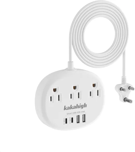Miniatura 11 de European Travel Plug Adapter with USB C, Multi Country Outlet Adapter with 3 AC Outlets and 4 USB Ports, Type A/C/G/I Plug Adapter for US to Most of