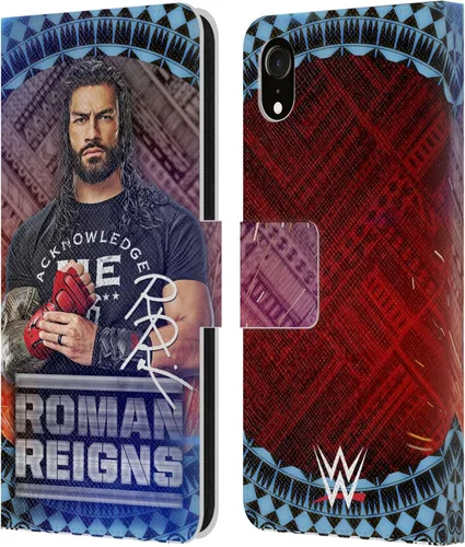 Miniatura 77 de Head Case Designs Officially Licensed WWE Distressed Logo Roman Reigns Leather Wallet Case Compatible with Apple iPhone 11