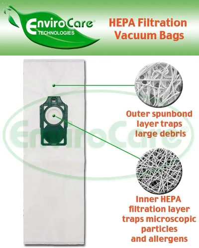 Miniatura 3 de EnviroCare Bolsas de repuesto para aspiradora HEPA diseñadas para adaptarse a aspiradoras verticales Riccar SupraLite y Simplicity Freedom