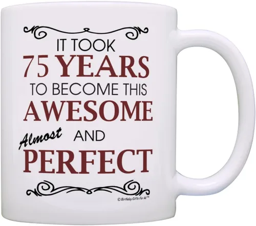 Miniatura 28 de Birthday Gifts For All 80th Took 80 Years Awesome Funny Party Gift - Taza de café de cerámica de 11 oz, taza de té, color blanco 11oz - 80th