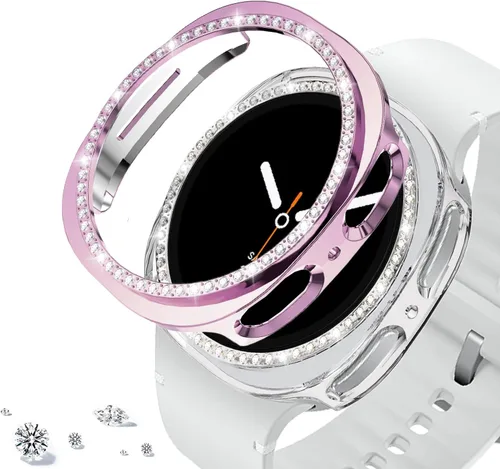 Miniatura 43 de DEALELE Paquete de 1 + 3 fundas y protector de pantalla compatible con Samsung Galaxy Watch FE / 5/4 de 1.575 pulgadas, funda protectora