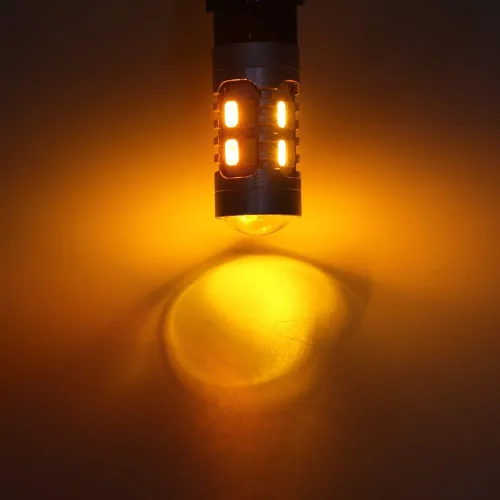 Miniatura 4 de GLL 1157 BAY15D 5730 20 SMD - Bombillas de luz led de direccional, conmutador color ámbar / blanco 3.8W 12V, led muy brillante 600 lúmenes
