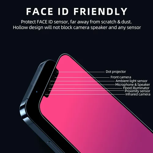 Miniatura 9 de EGKimBa Protector de pantalla de privacidad compatible con iPhone 11 Pro Max/iPhone XS Max, 6.5 pulgadas, degradado colorido electrochapado