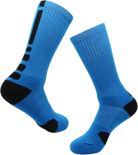 Miniatura 4 de 5 pares de calcetines deportivos deportivos para hombre calcetines de compresión largos acolchados de baloncesto de élite talla 65-115