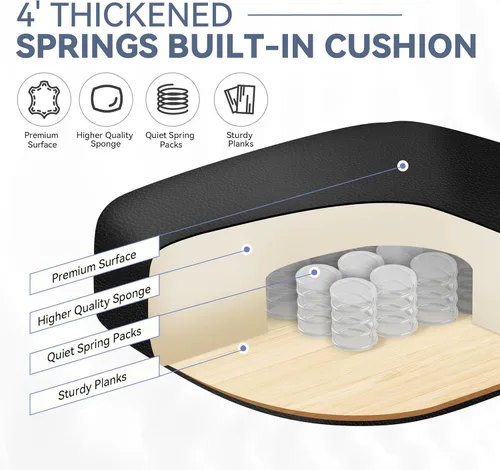 Miniatura 5 de Silla de oficina, silla de escritorio de oficina grande y alta, silla de oficina reclinable con reposapiés, sillas de escritorio de oficina en casa