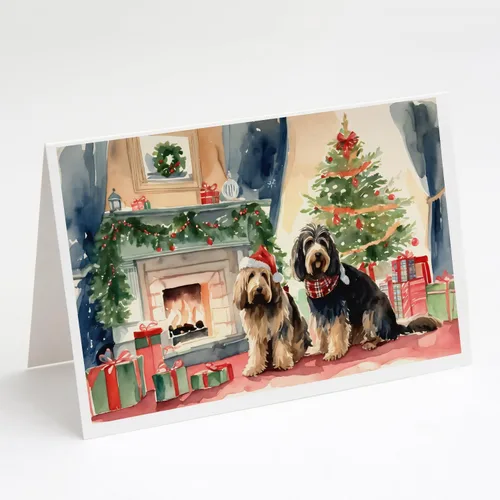 Miniatura 29 de Caroline's Treasures DAC2753GCA7P Paquete de 8 tarjetas de felicitación navideña acogedora de Husky siberiano Tarjetas en blanco con sobres