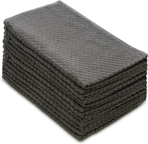 Miniatura 12 de Paquete de 4 toallas para cocina Euro-Cafe Cotton Craft, blancas, 100 % de algodón puro, Algodón, Blanco, paquete de de 12
