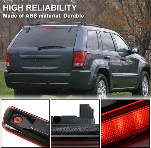 Miniatura 3 de Tercera luz de freno LED para Jeep Grand Cherokee 2005-2010, montaje de luz de freno central trasera para accesorios Jeep Grand Cherokee 2005-2010