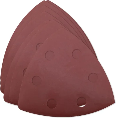 Miniatura 8 de Utoolmart Papel de lija para detalles, papel de lija triangular, almohadillas de lijado de gancho y bucle, multiherramienta oscilante triangular, 15