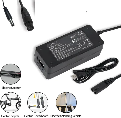 Miniatura 3 de Cargador de repuesto de 42 V compatible con Hover-1 36V Highlander, Dynamo, Gambit, Jive, Helios, Alpha, Journey, Formula, Escape, Pioneer y Rally