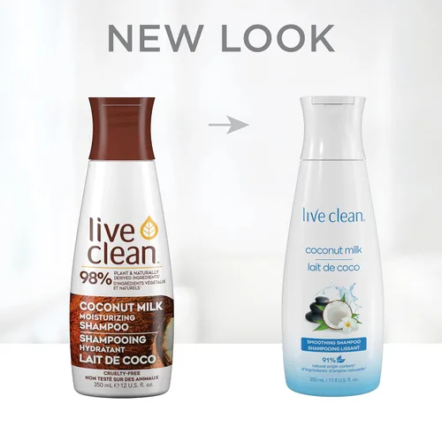 Miniatura 6 de Live Clean Champú, leche de coco hidratante, 12 onzas