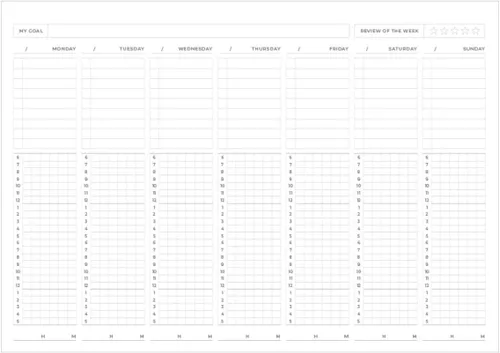 Miniatura 4 de PAPERIAN Believe TIME Tracker - Planificador de estudio sin fecha de tamaño A4, lista de tareas/programador (gris)