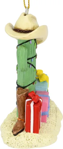 Miniatura 5 de Tree Buddees Árbol de Navidad de cactus con botas de vaquero, sombreros de vaquero y adornos de regalos