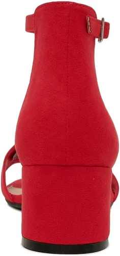 Miniatura 3 de Nautica Sandalia de tacón bajo de dos piezas con correa de tobillo para mujer, tacón de bloque bajo, Yona