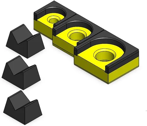 Miniatura 43 de MagAttach Juego de organizador de trinquete (juego de 3 piezas (2 paquetes), Verde/Negro)