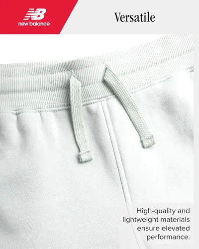 Miniatura 42 de New Balance Pantalones deportivos para niña, forro polar de mezcla de algodón suave con cordón y bolsillos (tallas 8-16)