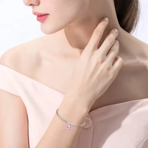 Miniatura 11 de LONAGO Abalorio personalizado con foto de plata de ley 925 con diseño de hueso de perro para pulsera