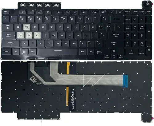 JINTAI Teclado retroiluminado negro de Estados Unidos para ASUS TUF Gaming 8 F15 FX506 FA506 FA506II FX506H FA506Q FX506L FA506H F17 FX706 FX706L