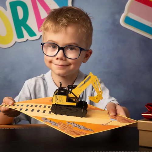 Miniatura 3 de DEVINE - Tarjeta emergente con sobre (8 x 6 pulgadas), tarjeta de cumpleaños 3D para niños, nieto, tarjetas de felicitación desplegables, tarjetas
