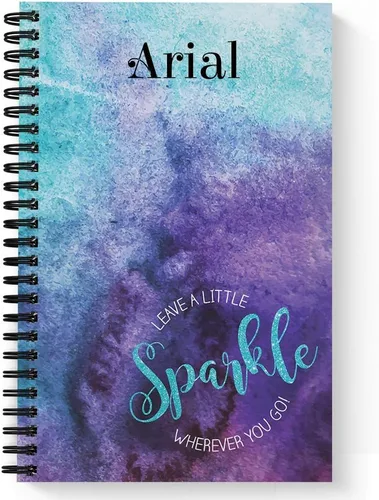 Miniatura 10 de Gotcha Covered Notebooks Sparkle - Cuaderno motivacional personalizado, tapa blanda laminada, 120 páginas de su papel seleccionado, coloque espiral