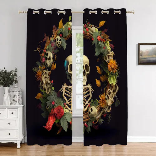 Miniatura 106 de Cortinas opacas de cocina con pintura al óleo de Europa rosa y negra para ventanas, cenefas opacas modernas de torre Eiffel de poliéster multicapa