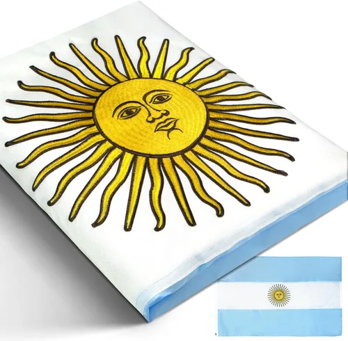 Miniatura 9 de Anley Fly Breeze - Bandera argentina de 3 x 5 pies, color vivo y a prueba de decoloración, cabecera de lona y doble costura, banderas nacionales