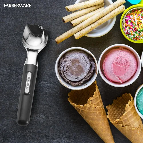 Miniatura 5 de Cuchara de helado profesional Farberware con mango cómodo, resistente, cuchara de grado profesional, cuchara de forma perfecta, ideal para cucharas