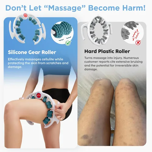 Miniatura 3 de Herramienta de masaje para celulitis, masajeador de drenaje linfático, rodillo muscular, masaje de fascia profunda, eliminación de piel con 14