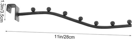 Miniatura 2 de Zerodeko 2 ganchos de ropa de acero inoxidable para tienda de ropa, perchero para perchero, ganchos para tienda de ropa, colgador de ropa, perchero