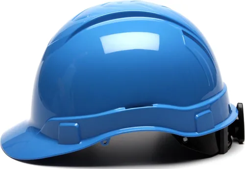 Miniatura 6 de Pyramex Ridgeline Cap Style 4 Point Ratchet Hard Hat Azul claro