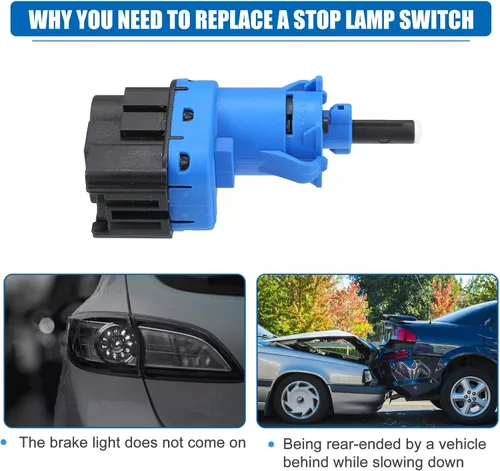 Miniatura 7 de Interruptor de luz de freno de 4 pines 4838697 compatible con Ford F-150/Focus/Fusion, Mazda 2/3/5/6/CX-3/CX-5/CX-9, Volvo V50, Lincoln MKZ/MKC