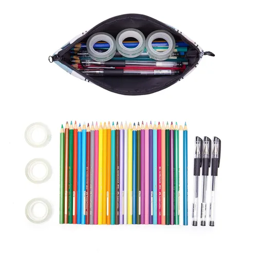 Miniatura 5 de WANDF Bolsa de cosméticos para mujeres, organizador de bolsa de maquillaje pequeña, mini bolsa de maquillaje para el bolso, resistente al agua