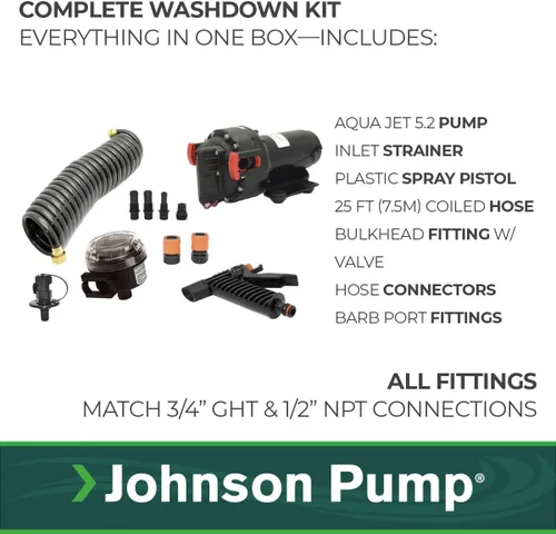 Miniatura 3 de Johnson Pumps of America 64534 kit de bomba para lavar jets de agua marina