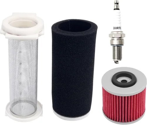 Guía de filtro de aire Tapa de filtro de aceite Bujía 1UY144510000 H380113 ATV compatible con Yamaha Grizzly 660 YFM660F YFM660 YFM660FH YFM660FA
