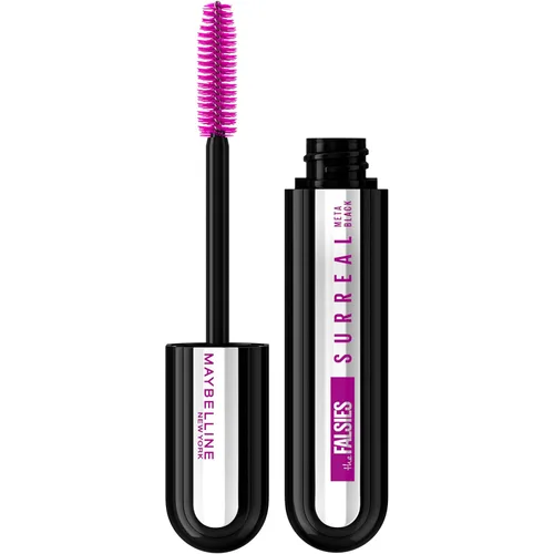 Miniatura 8 de Máscara de pestañas lavable The Falsies Surreal Extensions de Maybelline, máscara de volumen y alargamiento, maquillaje, negro más negro, 1 unidad
