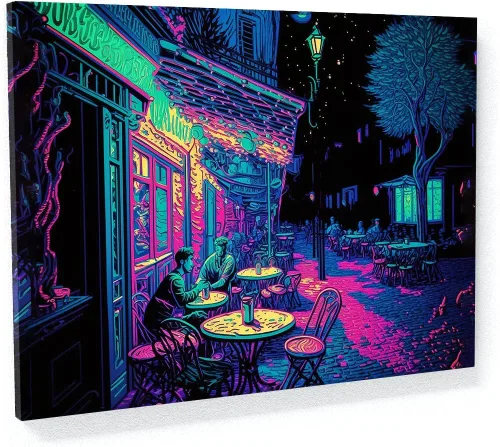 Miniatura 39 de Sense Canvas Pop Art The Starry Night 20 - Lienzo decorativo para decoración del hogar, póster grande de 40 x 30 pulgadas, 0.75 pulgadas