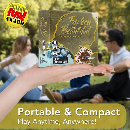 Miniatura 4 de Left Justified Broken y hermoso juego de cartas Kintsugi – Un mazo temático único para la diversión nocturna de juego con familiares y amigos