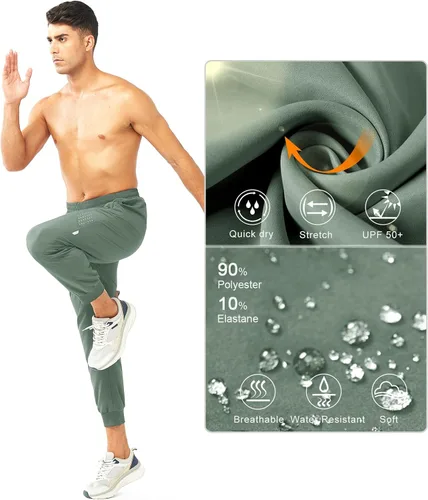 Miniatura 5 de NORTHYARD Pantalones deportivos para correr para hombre, ligeros, de secado rápido, para gimnasio, deportes activos, entrenamiento en pista