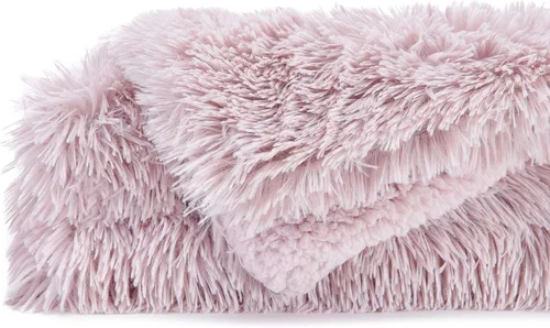 Miniatura 7 de Chanasya - Manta de pelo largo sintético - Manta de felpa ligera y esponjosa de forro polar de microfibra - para sofá, cama, silla