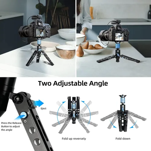 Miniatura 9 de SIRUI AM-404FL Monopod para cámara con pies, monopie de video de aluminio de 74.8 pulgadas con base extraíble, delgado y ligero, carga máxima