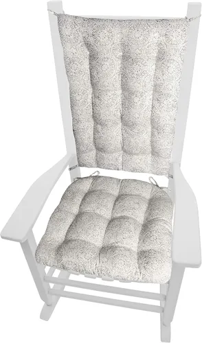 Miniatura 11 de Barnett Home Decor Cojines de silla mecedora de algodón Duck Tan – Tamaño extragrande Jumbo – Almohadilla de asiento de espuma de látex de 19 x 19
