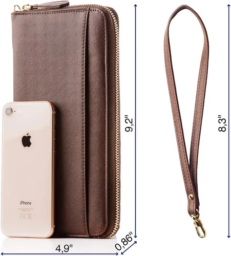Miniatura 6 de Travel Document Organizer - RFID Passport Wallet Case Family Holder Id Wristlet