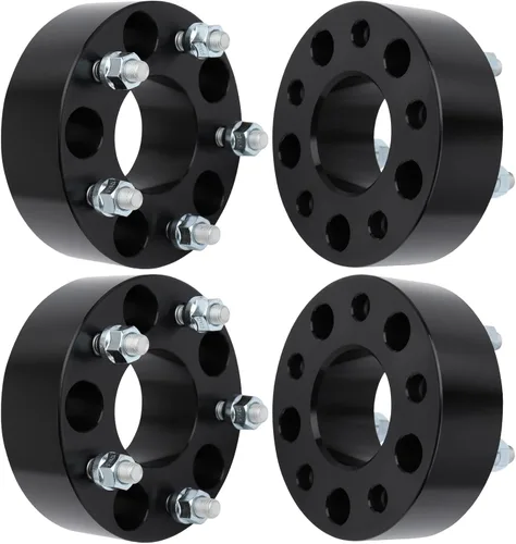 Miniatura 8 de IRONTEK Espaciadores de rueda de 0.157 x 4.000 in, espaciadores forjados reales de 2 pulgadas con orificio de cubo de 2.697 in M12x1.25 pernos aptos