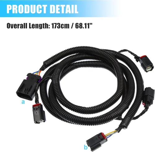 Miniatura 6 de X AUTOHAUX Conjunto de Cables de Sensor de Aparcamiento Trasero Compatible con Chevy Suburban Tahoe para GMC Yukon para Cadillac Escalade 22899761