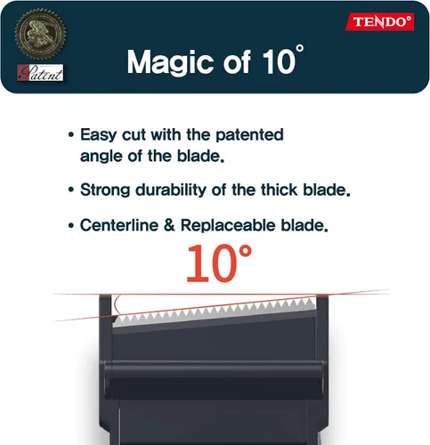 Miniatura 2 de TENDO Basic Line SJ-50M Navy Dispensador de cinta de embalaje inteligente, pistola de cinta de fácil corte, para cinta de 45 ~ 1.969 in de ancho